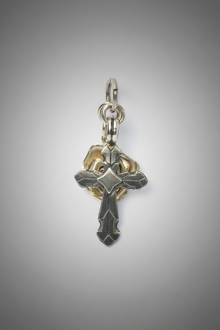 Colgante Rosa Cruz Plata