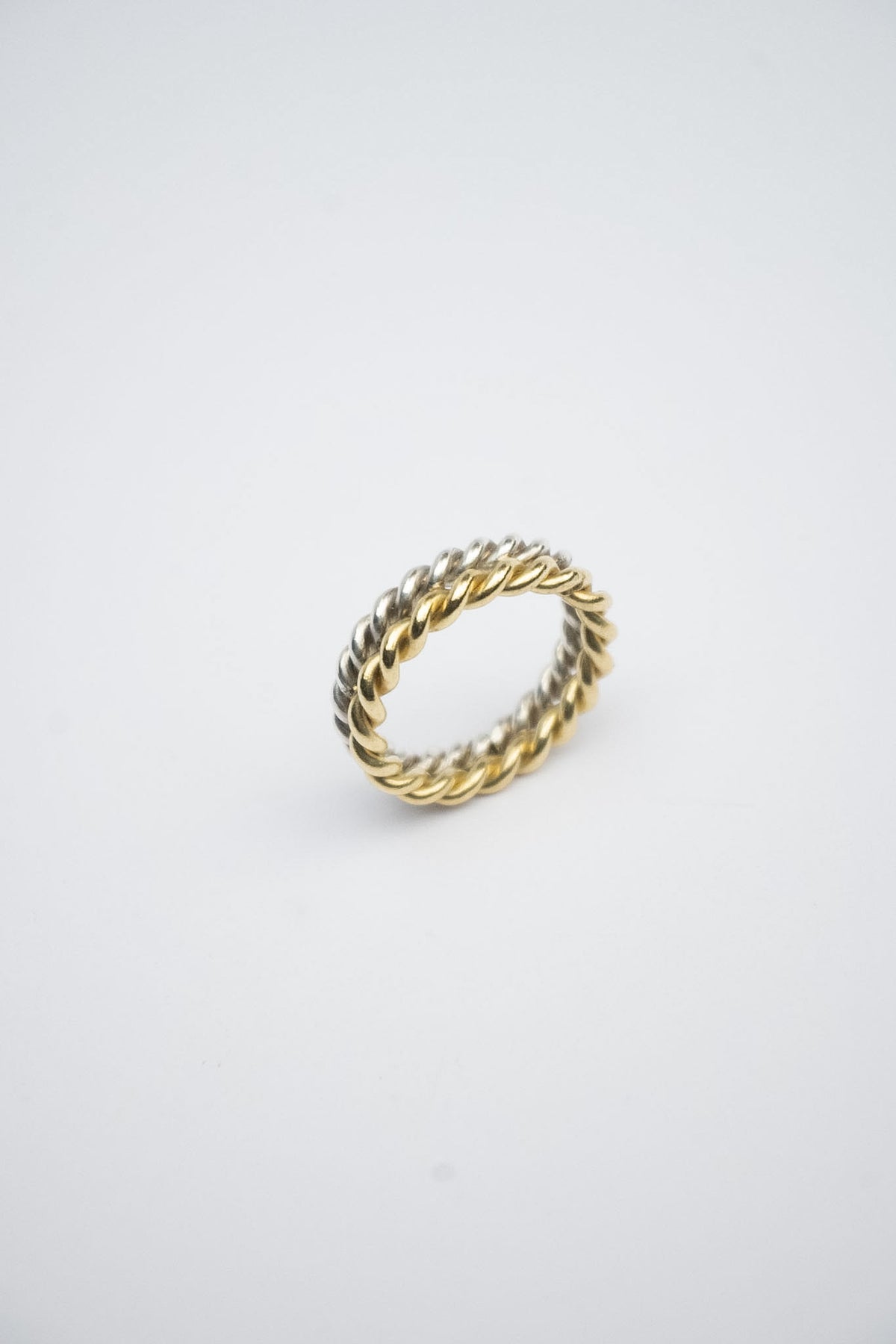 Anillo Entorchado Bicolor