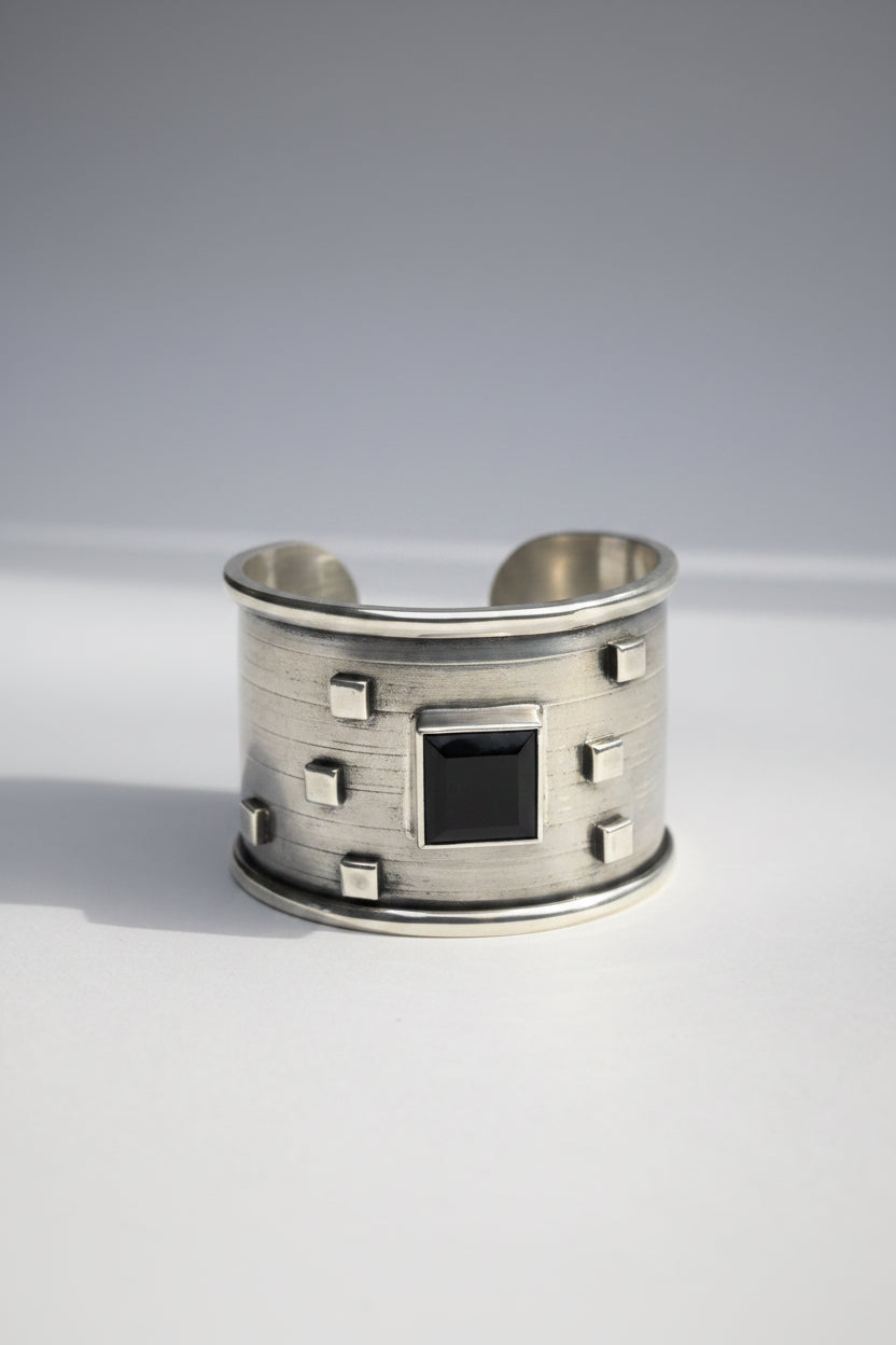 Esclava Ónix Tachas Plata