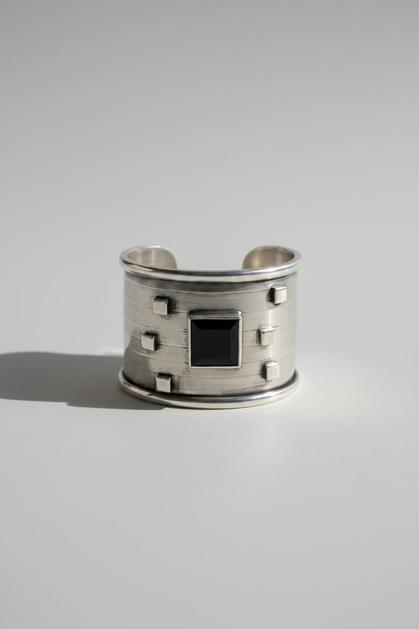 Esclava Ónix Tachas Plata