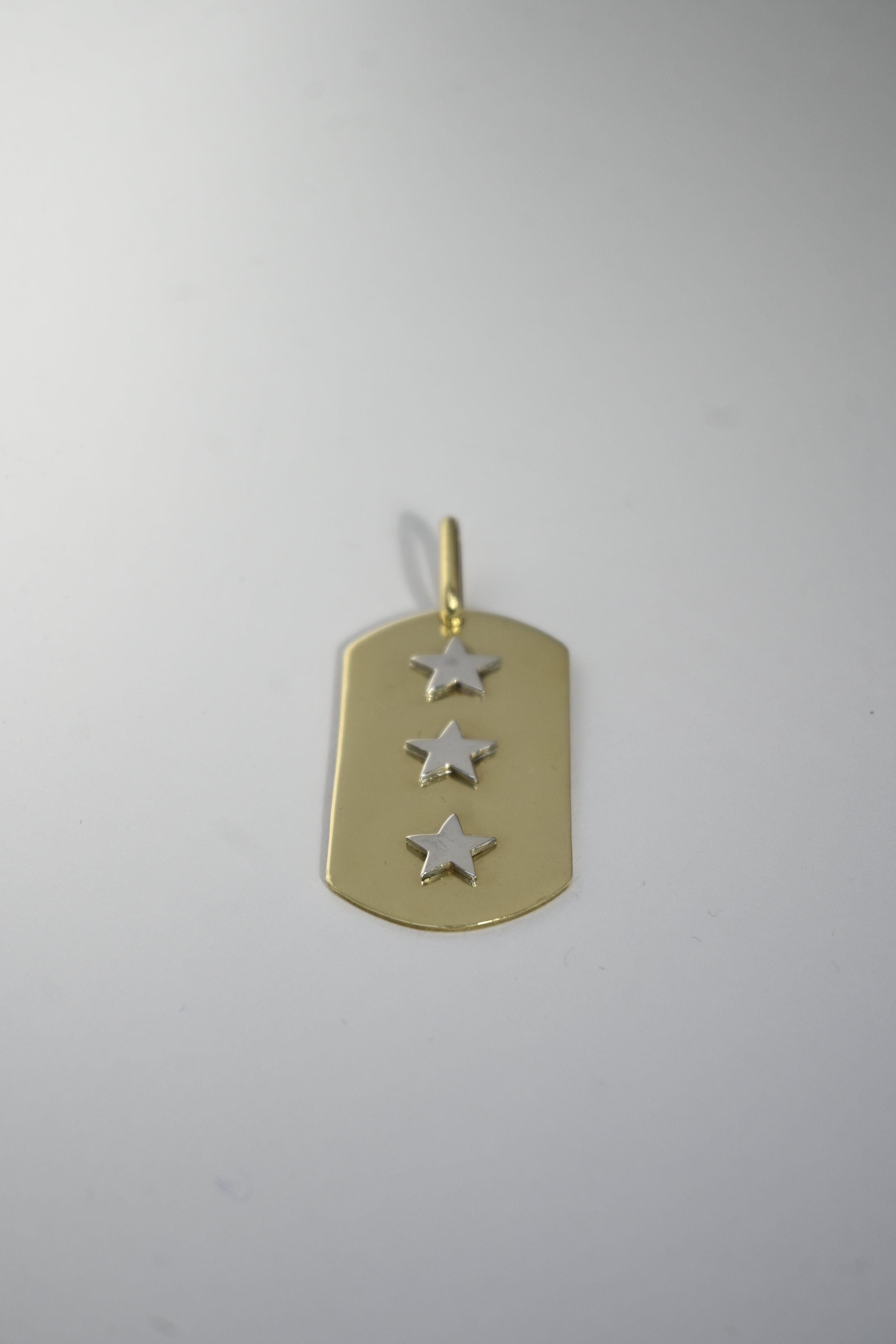Placa Bronce Tres Estrellas Plata
