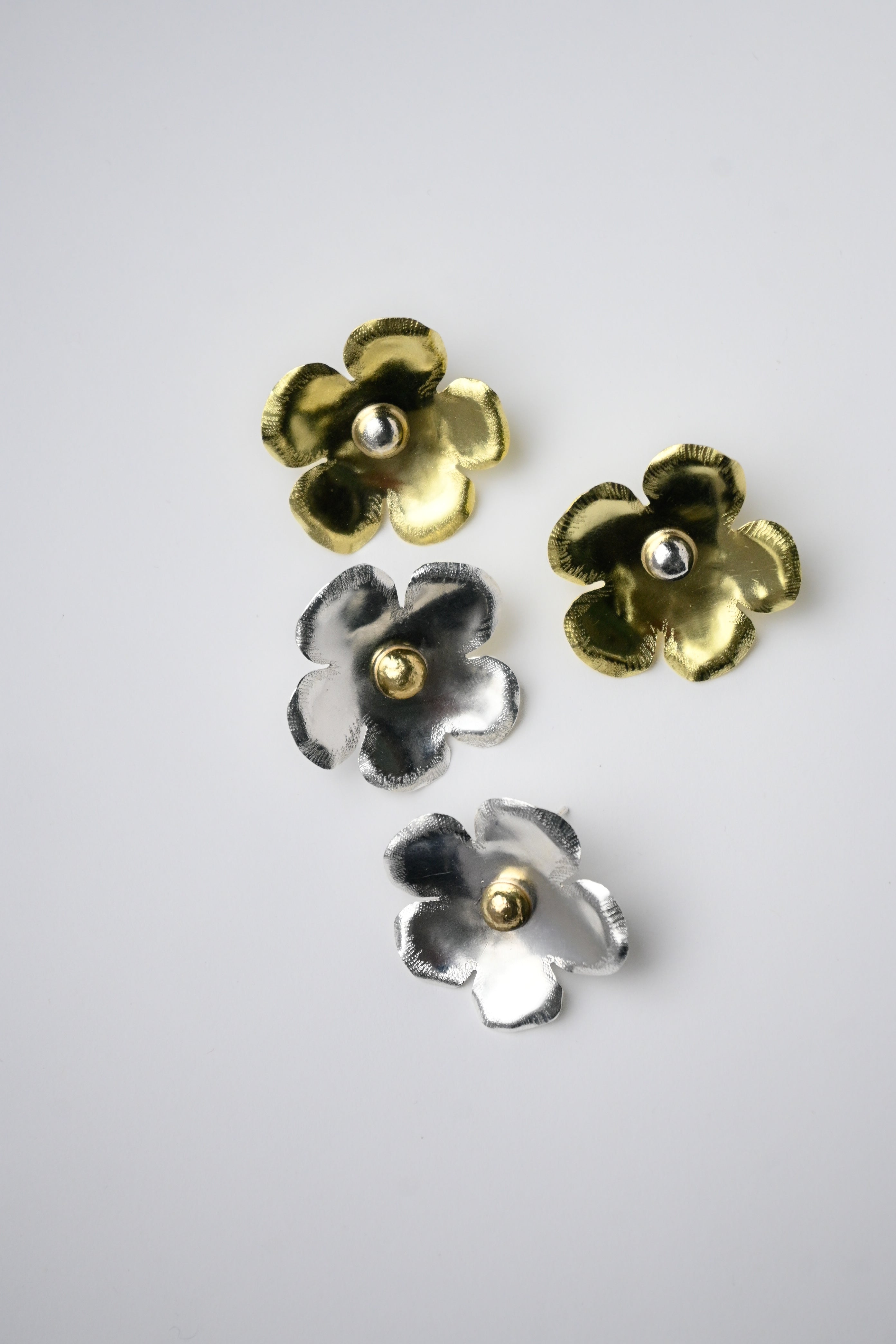 Aros Amapola Simple Bronce