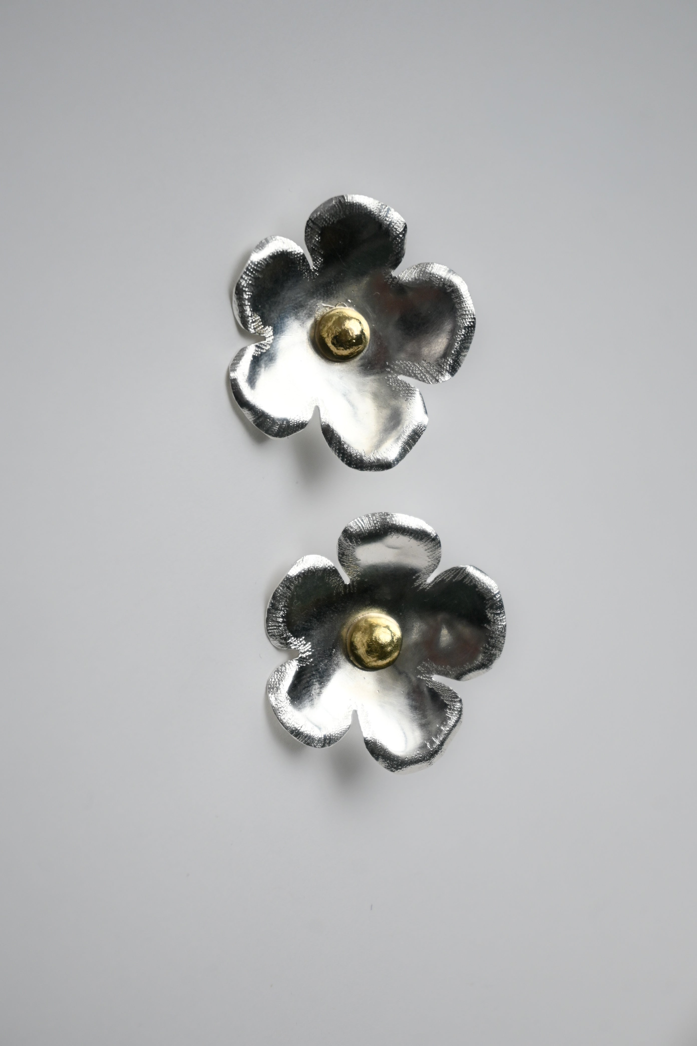 Aros Amapola Simple Plata