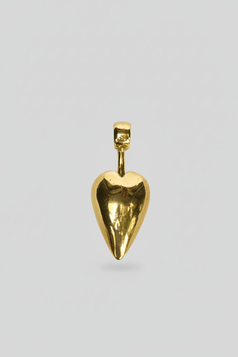 Colgante Corazón Volumen Bronce