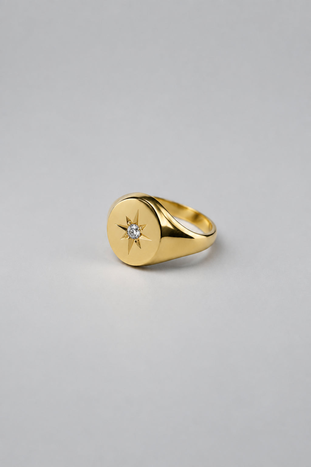 Anillo Estrellita Circón Bronce