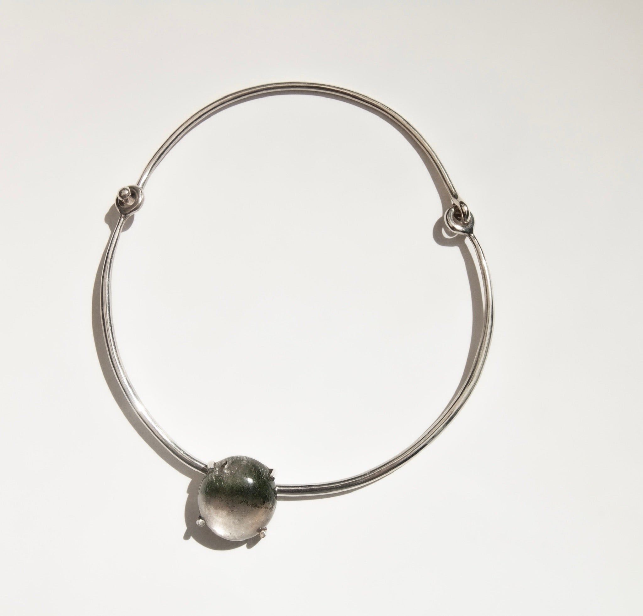 Collar Cuarzo Espejo Grifas Silver