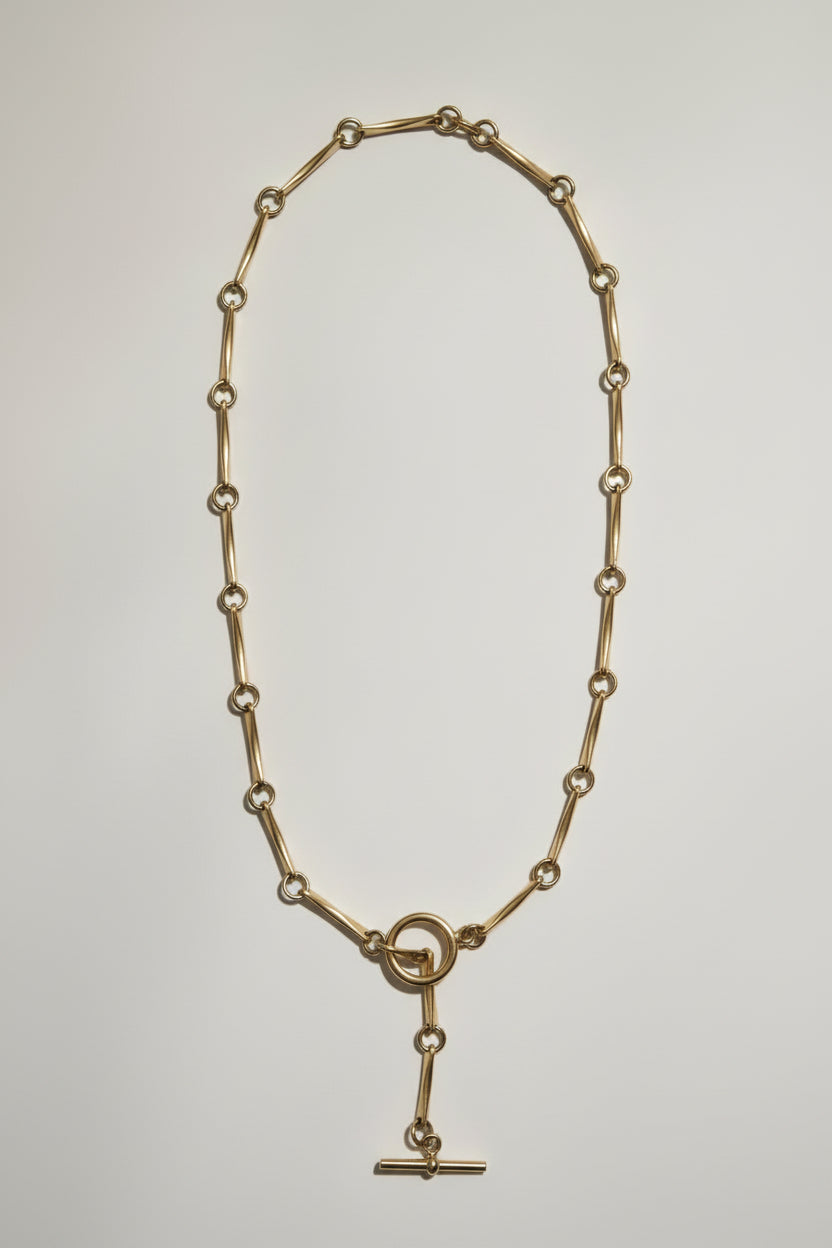 Collar Rendero Bronce Broche Palanca