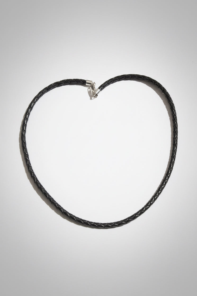 Collar Cuero Negro Corto