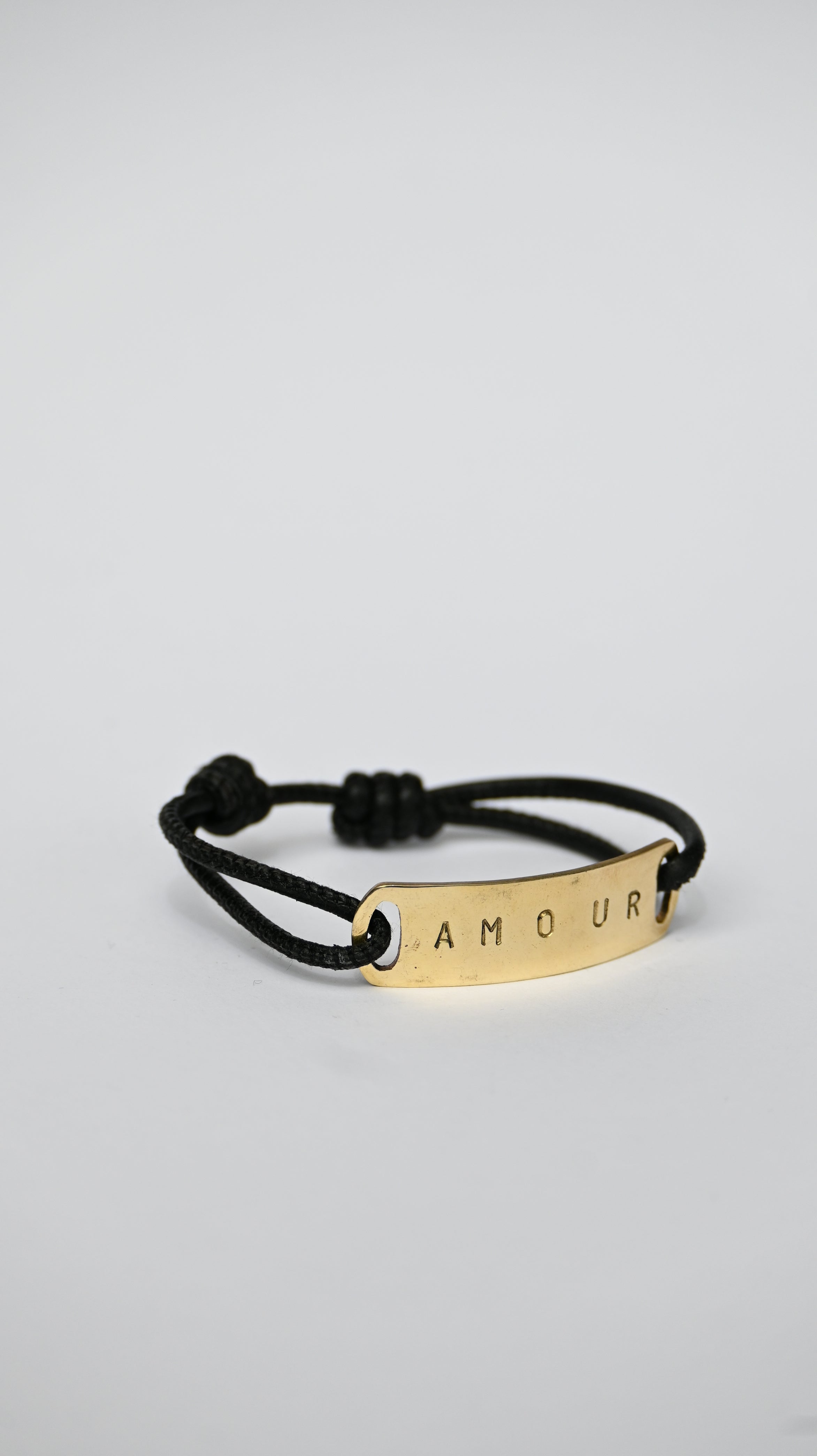 Pulsera Cuero Amour Bronce