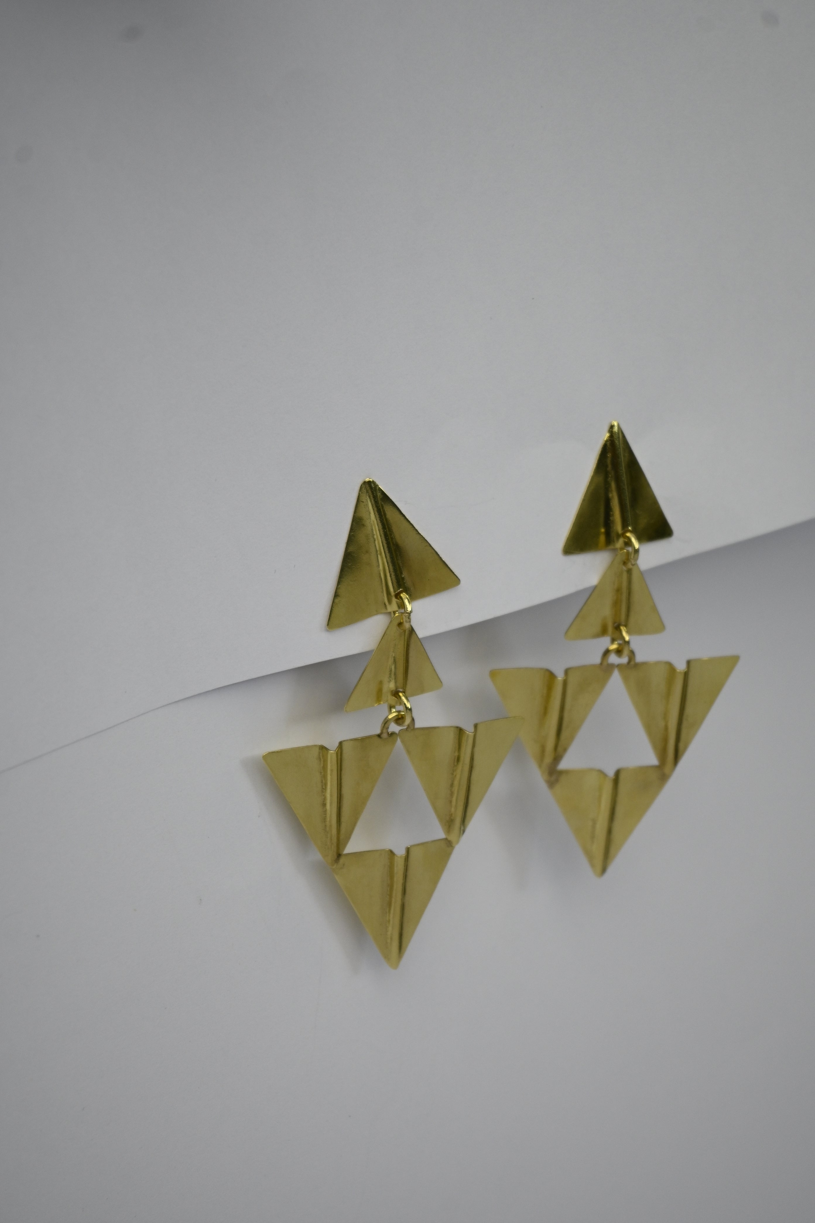 Aros Triángulos S Bronce