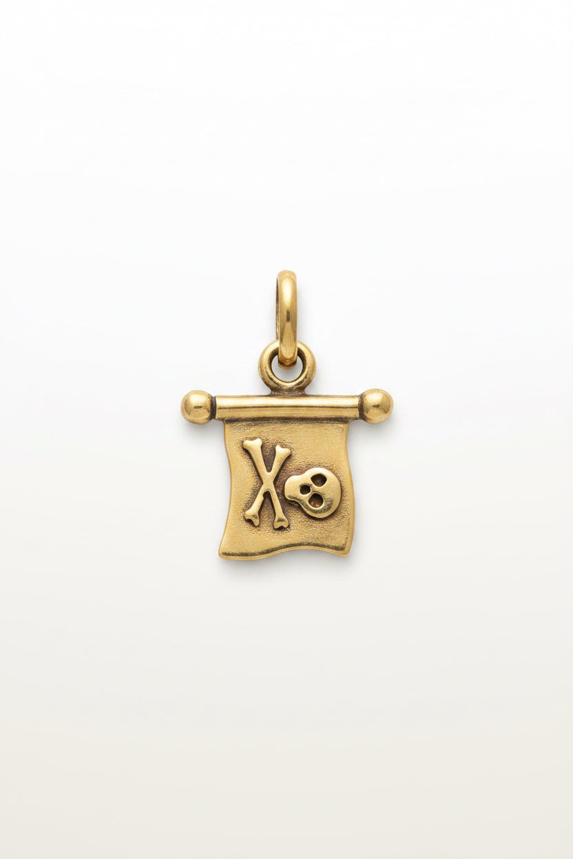 Colgante Bandera Pirata Bronce