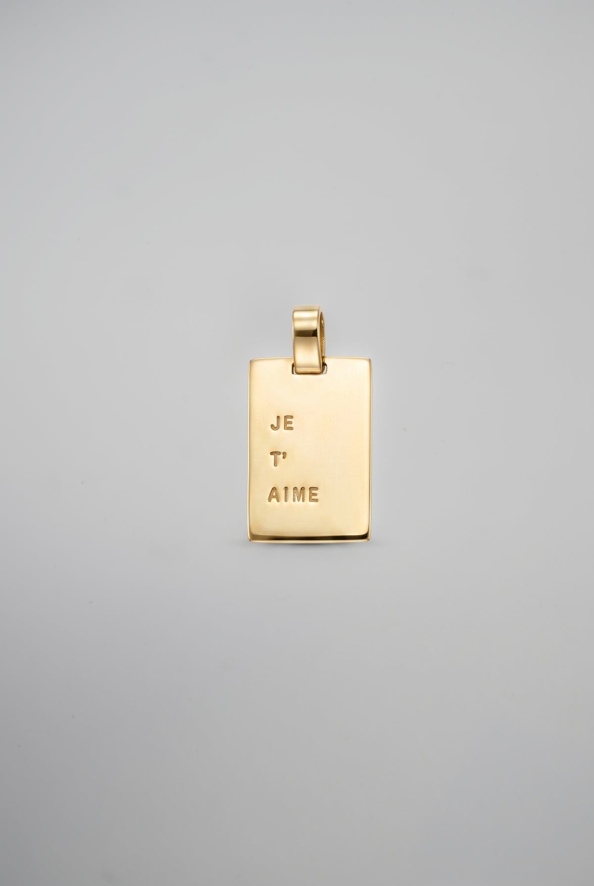 Placa Je T'Aime Bronce