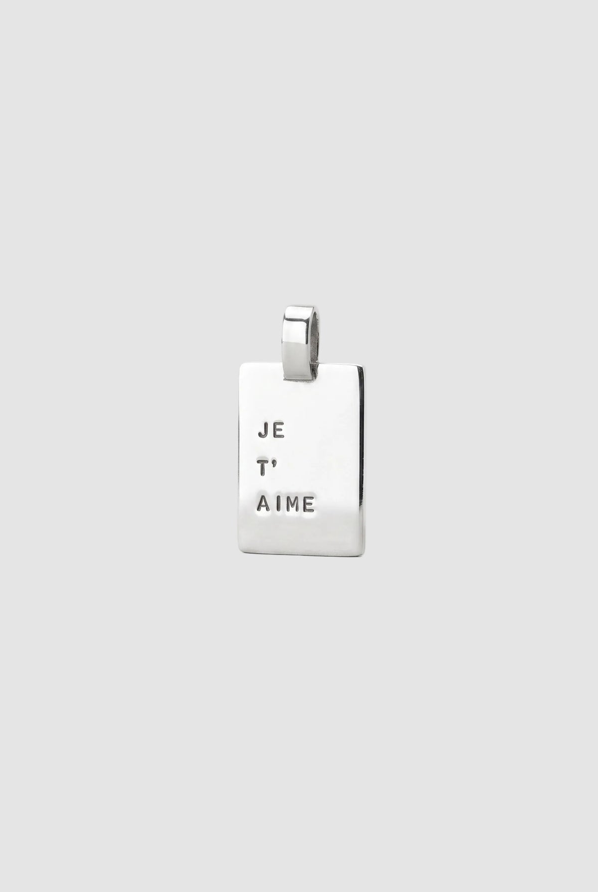 Placa Je T'Aime Plata