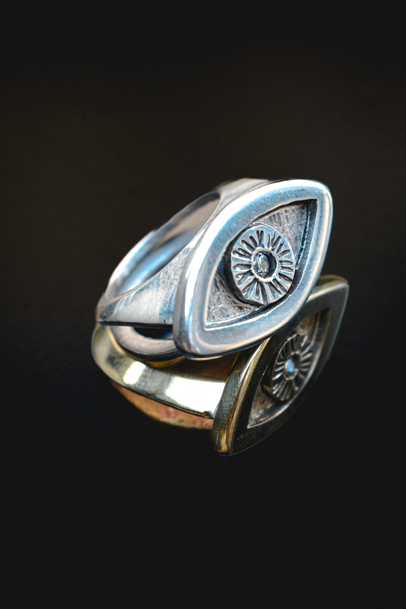 Anillo Ojo Bronce A PEDIDO