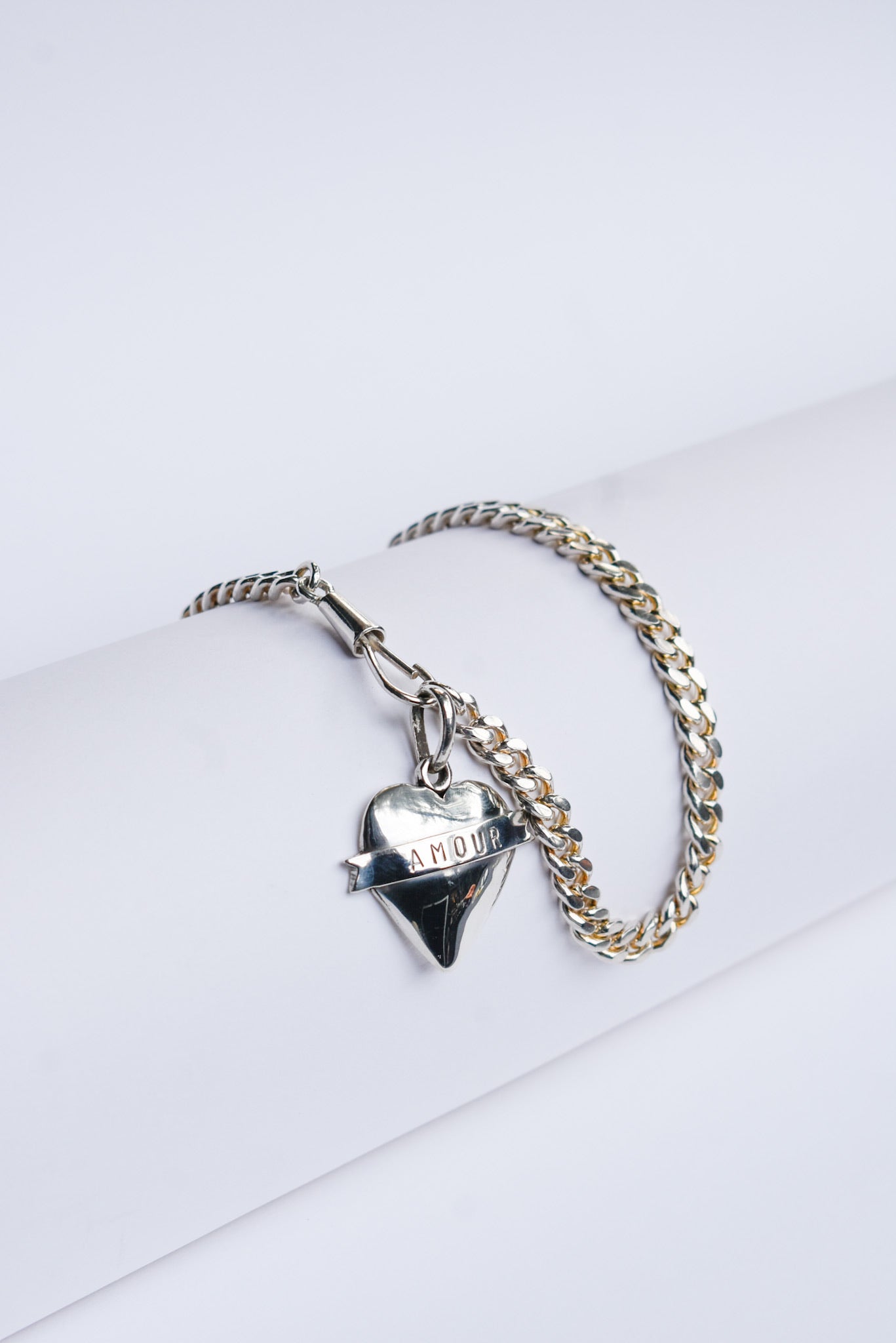 Collar Grumet Broche Reloj 43 cms Silver