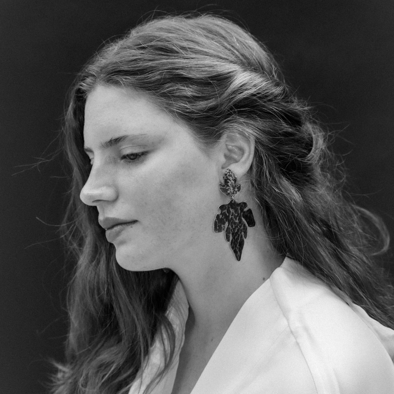 Aros Hoja de Eva Silver 