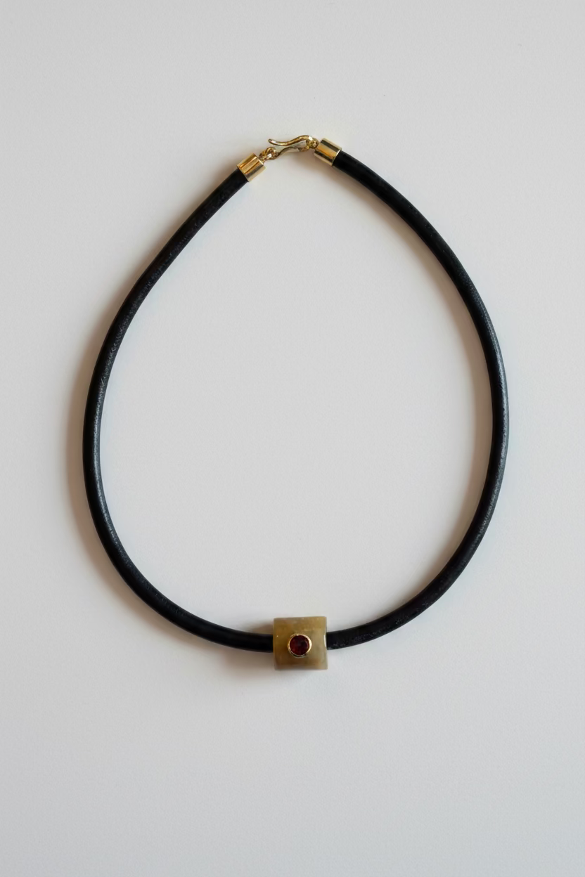 Collar  Totem Topacio Amarillo