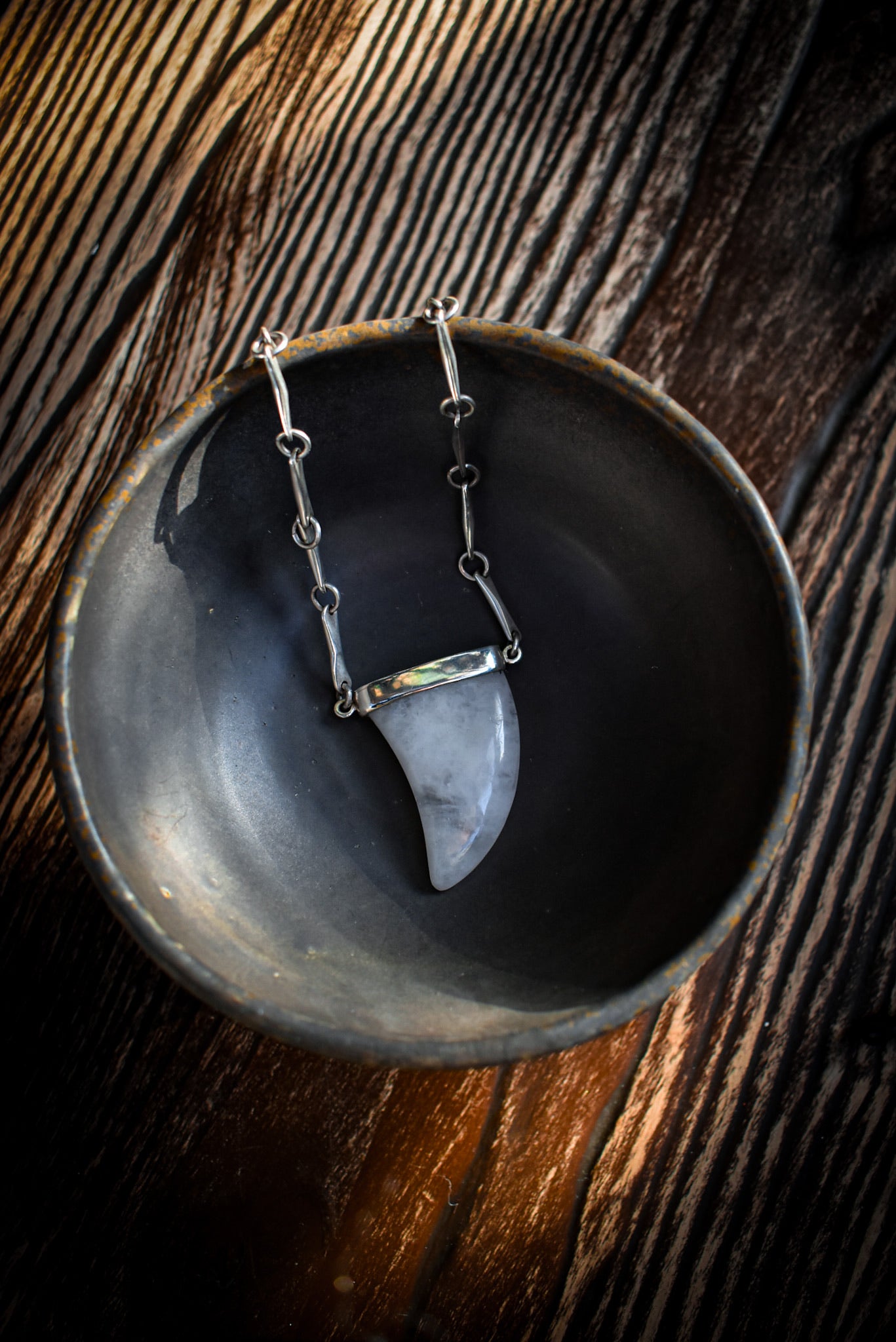 Collar Punta Cuarzo Silver