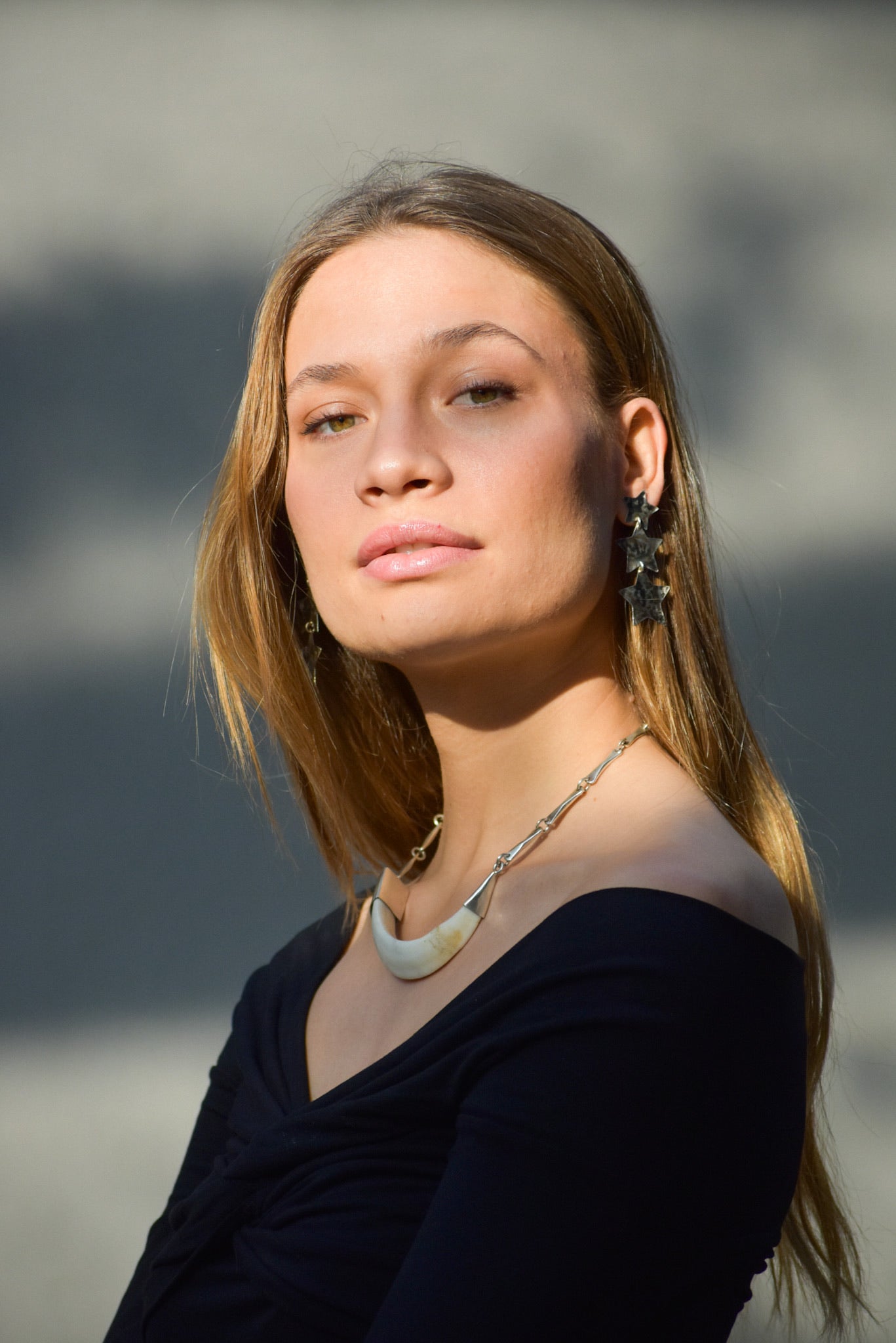 Collar Rendero Colmillo Bronce