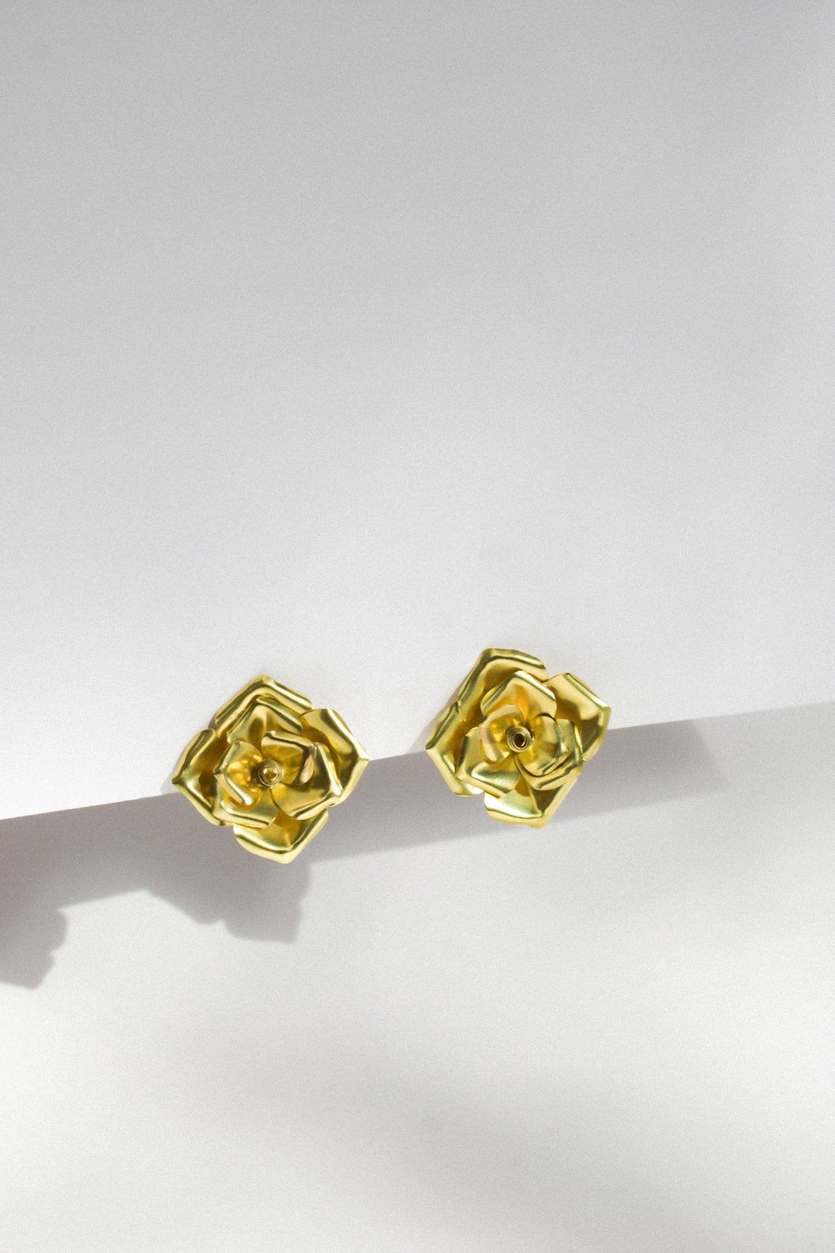 Aros Rosa Simple Bronce