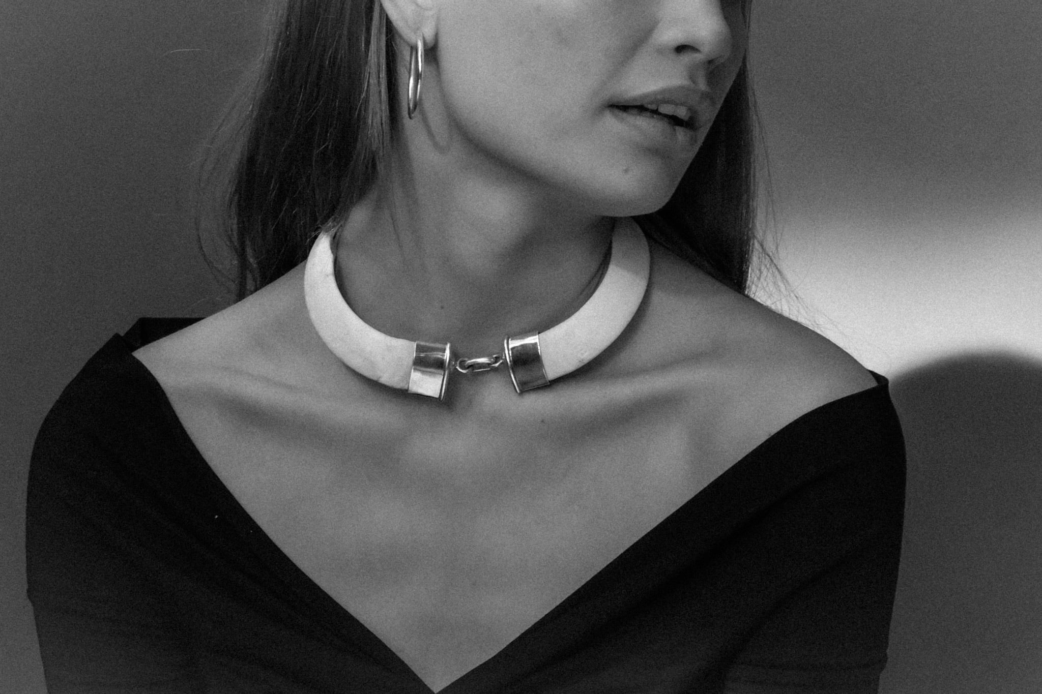 Collar Colmillo Jabalí Doble Silver