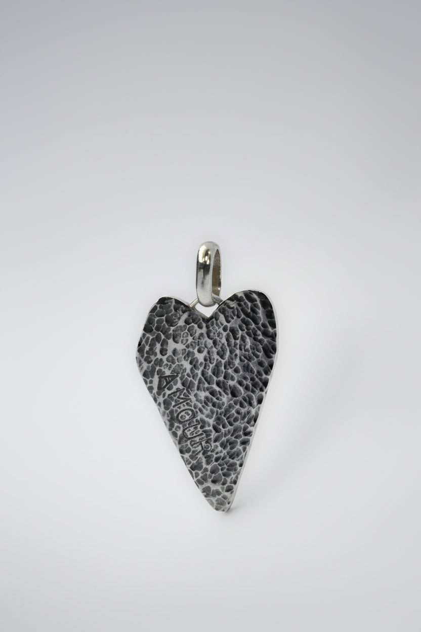 Colgante Corazón Machado Amour Plata