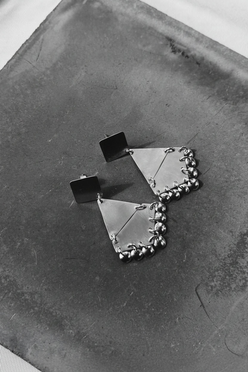 Aros Geométricos Plata