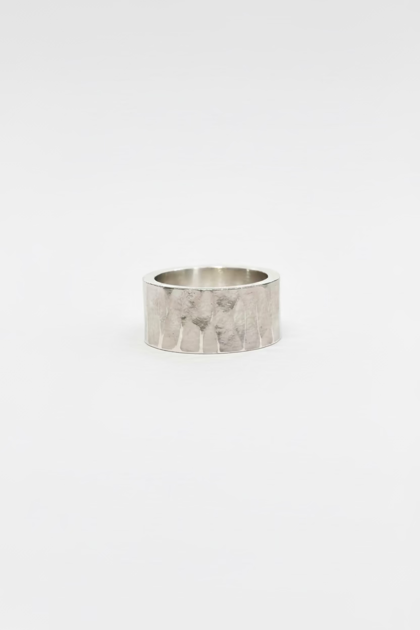 Anillo Martillado Plata