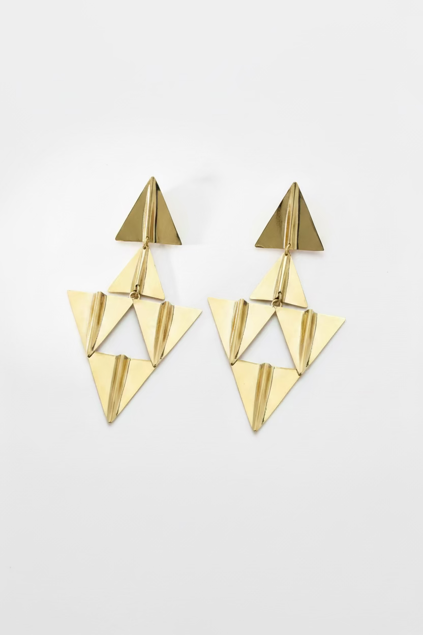 Aros Triángulos G Bronce
