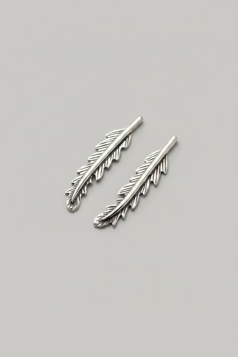 Aros Pluma S Plata