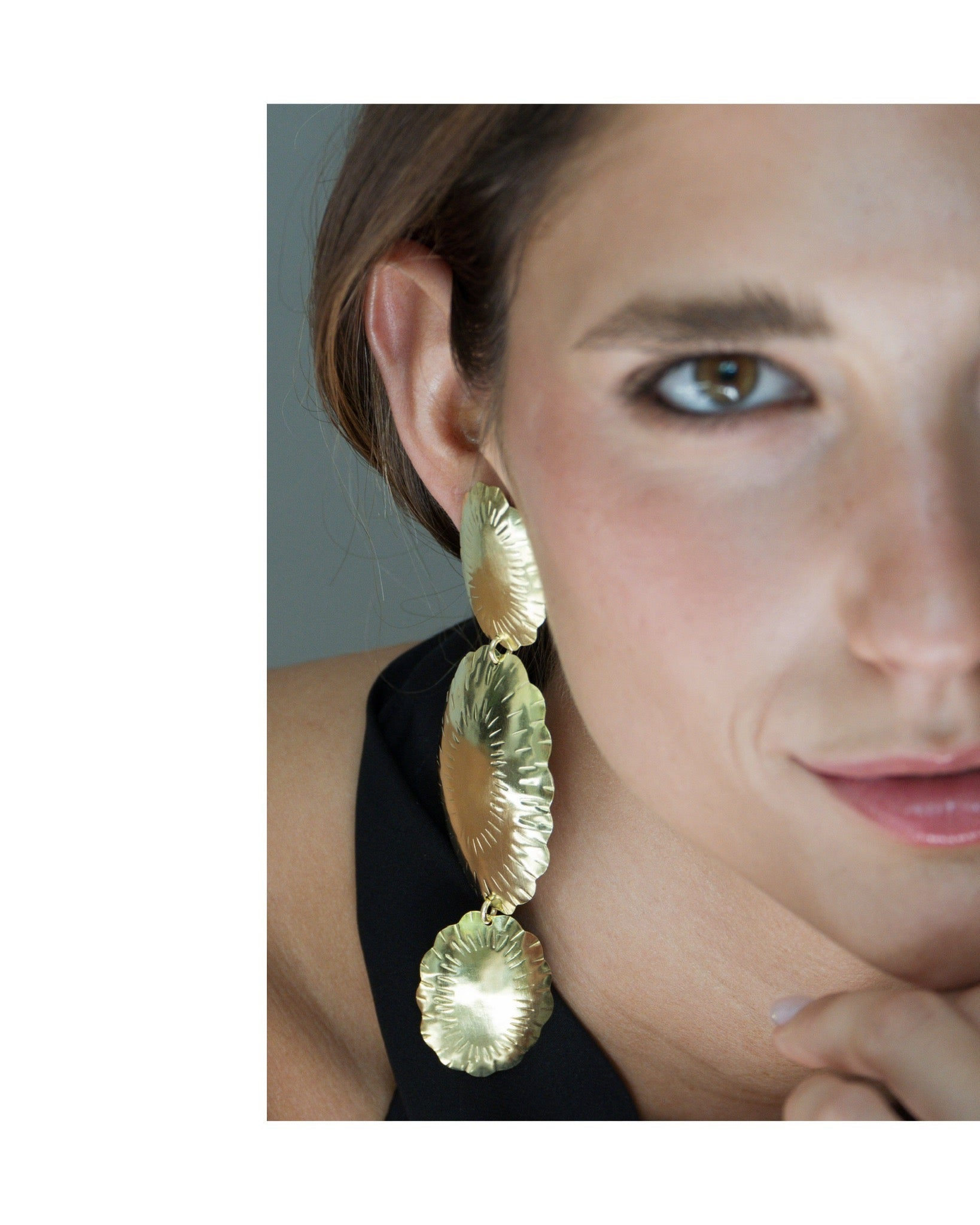 Aros Medallones Triple Bronce